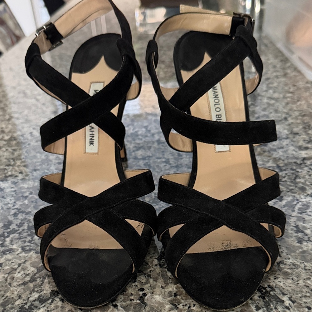 Black Strappy Sandals